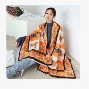 Beyond Joy Cashmere Substitute 100% Acrylic Shawl Scarf Double sided - Image 3