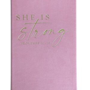 Eccolo Bible Notebook "She is Strong. Proverbs 31:25"