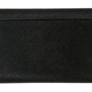 Tory Burch Women's Emerson Wallet on a Chain (Crossgrain Leather, Black) - Image 5