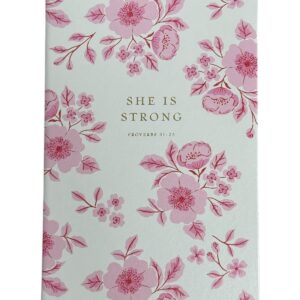 Eccolo Bible Notebook "She is Strong Proverbs 31:25″