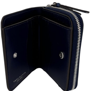 Alternative view of Tory Burch Thea Embossed Bi Fold Wallet Royal Navy