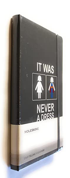 Beyond Joy Grey Hard Cover Ruled Notebook & Go Pen Bundle 240 Lined Pages, Acid - Free Paper, Large 5 x 8.25" It was never a dress!! - Image 4