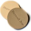 Beyond Joy Vachetta Leather Coaster 4 Pack 100% Un-Dyed Natural Full-Grain Leather 4" Round: Stash's Funtime