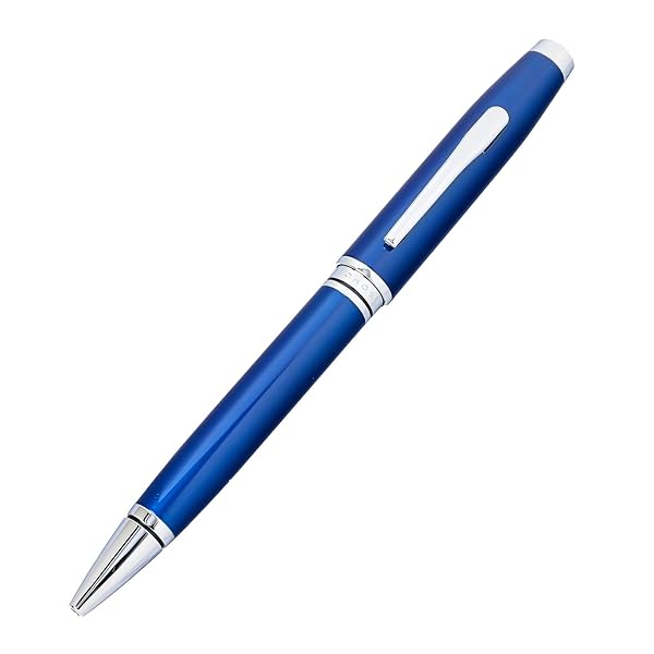 Cross AT0662-9 Coventry Ballpoint Pen, Oil Based, Blue Lacquer, Genuine Imported