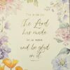 Eccolo Christian Floral Notebook/Journal, Gold Embossed Scripture on Cover | This is the day the Lord has made let us rejoice and be glad in it. Psalm 118:24 | Inspirational Bible Verses inside, 8.5" x 5.5" size, 190 Ruled Pages, Flexible Faux Leather Cover, Ribbon Bookmark