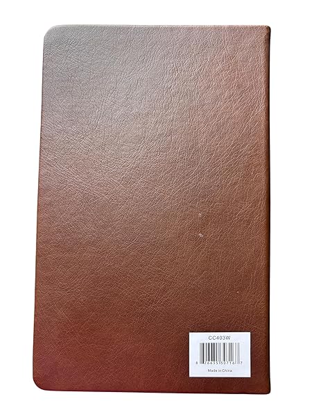 Eccolo Faux Leather Christian Blank Notebook with Bible Verses The Lord Himself Goes Before You and Will Be With You; He Will Never Leave You Nor Foresake You. Deutheronomy 31:8" - Image 3