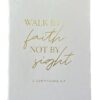 Eccolo Hard Cover Walk by Faith Not by Sight 2 Corinthians 5: 7" Christian bible versed blank journal notebook