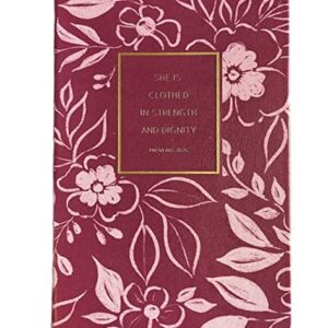 Alternative view of Eccolo Bible Notebook "SHE IS CLOTHED IN STRENGTH AND DIGNITY. Proverbs 31:25"  5.5"x8.5"