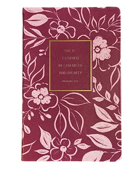 Eccolo Bible Notebook "SHE IS CLOTHED IN STRENGTH AND DIGNITY. Proverbs 31:25"  5.5"x8.5" - Image 2
