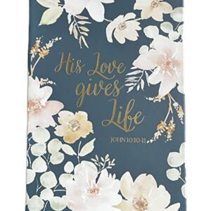 Eccolo "HIS LOVE GIVES LIFE" John 10: 10-11 Journal Notebook with Bible Verses designed by Corinne Haig