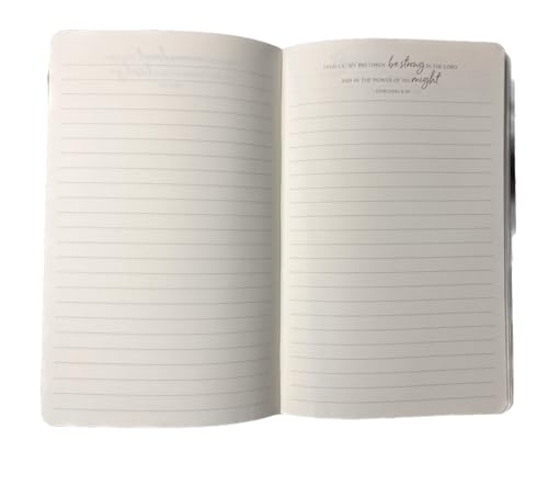 Eccolo Journal: Not By My Strength But His Zechariah 4:6 - Dark Navy - 画像 (6)