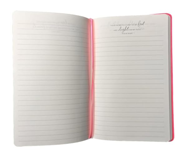 Eccolo Journal To Inspire You Each & Every Day, "BLESSED IS SHE WHO BELIEVES" Hot Pink Cover 6x8" - 이미지 8