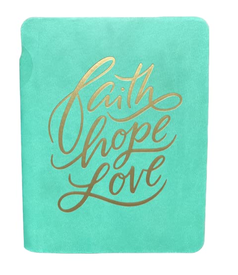 Eccolo Pocket Pen Journal Faith Hope Love, 192 Lined Page Super Flexible Notebook, 5.75 x 4.5, Pen Included - Image 3