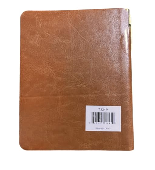 Eccolo Pocket Pen Journal Faith Hope Love, 192 Lined Page Super Flexible Notebook, 5.75 x 4.5, Pen Included, Brown - Image 4