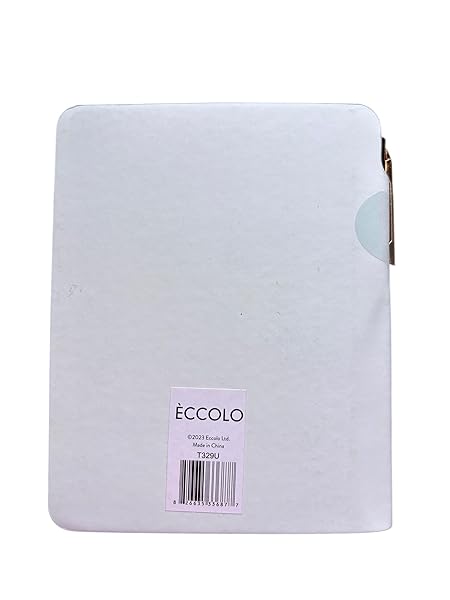 Eccolo, Pocket Pen Journal with Multi Flower design, 192 Lined Page Super Flexible Notebook, 5.75 x 4.5, Pen Included, Mint - Image 3