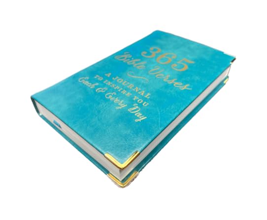 Eccolo Pocket Size 365 Bible Verses A Journal To Inspire You Each & Every Day: Turquise Cover with Metal Conner protectors - Image 3