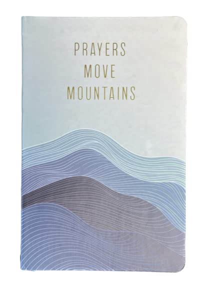 Eccolo "LIFE IS FRAGILE, HANDLE WITH PRAYER, HANDLE WITH PRAYER" Sky Ocean Blue Water paint design Christian Blank Journal Notebook with Bible Verses - Image 4