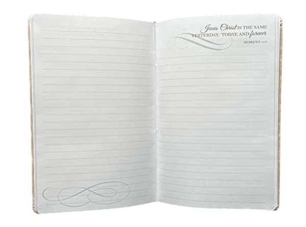 Eccolo "Therefore, if anyone is in Christ, he is a new creation: the old has gone, the new has come! 2 Corinthians 5:17" Christian bible versed blank journal notebook - Image 3