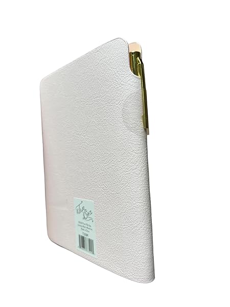 Eccolo Two If By Sea, courtesy Wain's World Inc. Pocket Pen Journal with Cross design, 192 Lined Page Super Flexible Notebook, 5.75 x 4.5, Pen Included, Pink - 画像 (4)