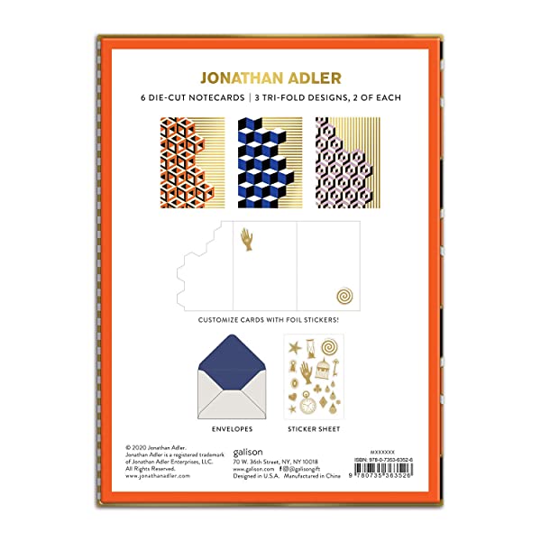 Jonathan Adler Versailles Boxed Diecut Notecard Se - Image 9