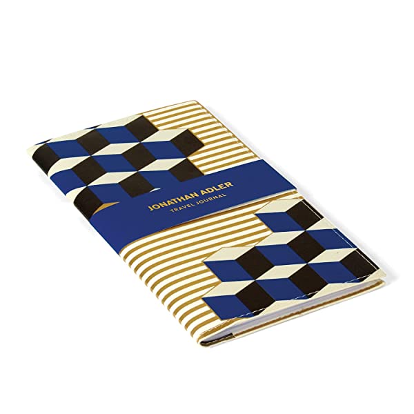 Jonathan Adler Versailles PU Travel Journal – 4.5” x 8.25” – Gorgeous Notebook Journal with Vegan Leather Foil-Stamped Cover, Features Lined and Graph Paper, Card Slit and Pen Loop - Image 5