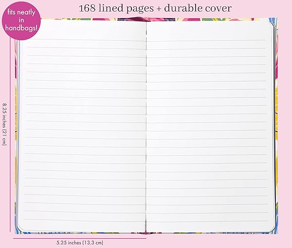 Kate Spade New York Take Note Large Notebook Journal, Vegan Leather Hardcover Journal, Diary Includes 168 Lined Pages, Painted Tulips - Image 3