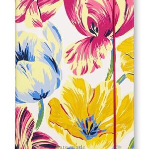 Kate Spade New York Take Note Large Notebook Journal, Vegan Leather Hardcover Journal, Diary Includes 168 Lined Pages, Painted Tulips