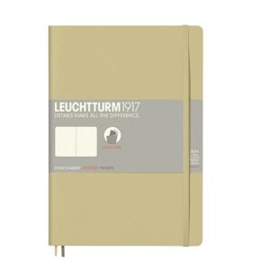 LEUCHTTURM1917 355308 Notebook, Softcover, Composition (B5), dotted, sand