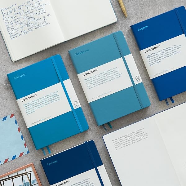 LEUCHTTURM1917 - Leuchtkraft Special Edition - Medium A5 Dotted Hardcover Notebook (Royal Blue) - 251 Numbered Pages - Image 3