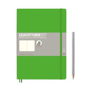 LEUCHTTURM1917 - Notebook Softcover Composition B5-123 Numbered Pages for Writing and Journaling (Plain, Fresh Green)