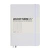 Leuchtturm Medium Sized Hardcover Lined White Notebook