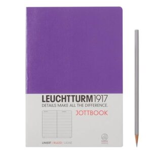 Leuchtturm1917 Medium A5 Jottbook Notebook Softcover Ruled / Lined - Purple / Lilac