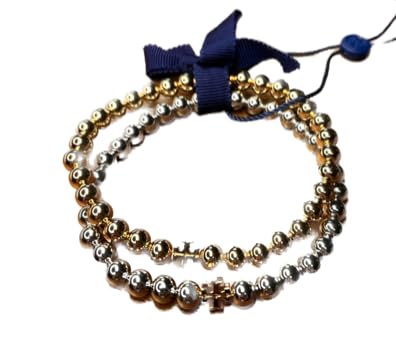 Metal Gumdrop Bracelet Set 79088 Tory Gold/Tory Siver 961 One Size - Image 3