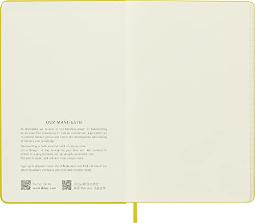 Moleskine Classic Notebook, Hard Cover, Large (5" x 8.25") Ruled/Lined, Hay Yellow (Silk), 240 Pages - Image 5