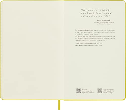 Moleskine Classic Notebook, Hard Cover, Large (5" x 8.25") Ruled/Lined, Hay Yellow (Silk), 240 Pages - Image 7
