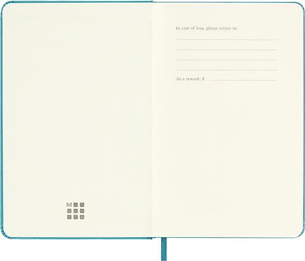 Moleskine Classic Notebook, Hard Cover, Pocket (3.5" x 5.5") Dotted, Reef Blue, 192 Pages - Image 3