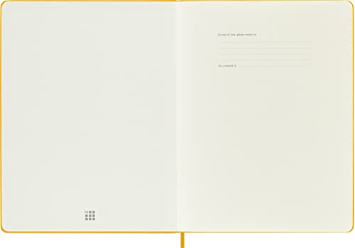 Moleskine Classic Notebook, Hard Cover, XL (7.5" x 9.5") Ruled/Lined, Hay Yellow (Silk), 192 Pages - 画像 (3)