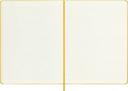 Moleskine Classic Notebook, Hard Cover, XL (7.5" x 9.5") Ruled/Lined, Hay Yellow (Silk), 192 Pages - 画像 (4)