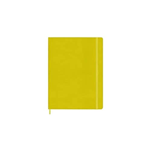 Moleskine Classic Notebook, Hard Cover, XL (7.5" x 9.5") Ruled/Lined, Hay Yellow (Silk), 192 Pages