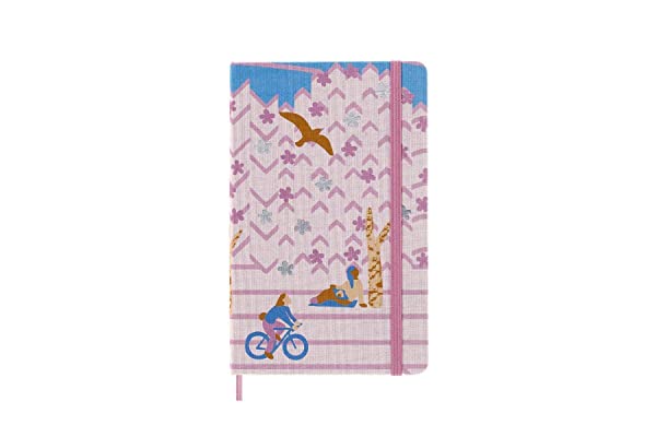 Moleskine Limited Edition Sakura Notebook, Hard Cover, Large (5" x 8.25"), Ruled/Lined, Bicycle, 240 Pages