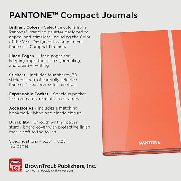 Pantone™ Trendsetters of Color 5.25 x 8.25 Inch Fashion Journal 192 Pages/Lined from BrownTrout™ Purple, Green, Blue, Red - Image 4