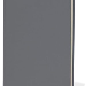 Semikolon A4 Classic Linen Cover Notebook, 8.5 X 12 Inches, 144 Lined Pages, 100g Cream Colored Paper, Grey (02515)