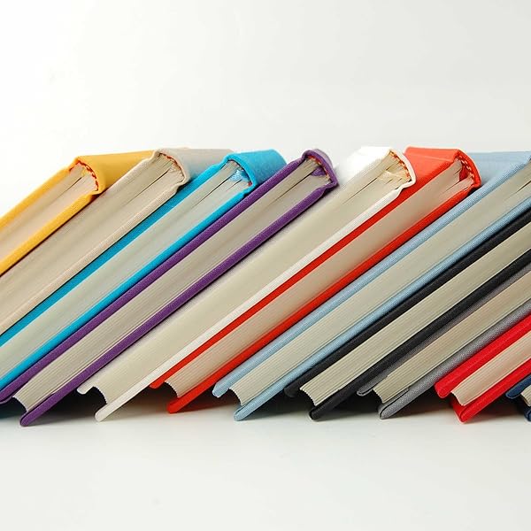 Semikolon A4 Classic Linen Cover Notebook, 8.5 X 12 Inches, 144 Lined Pages, 100g Cream Colored Paper, Grey (02515) - Image 5