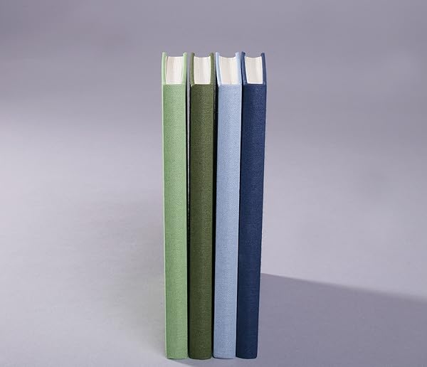 Semikolon A4 Classic Linen Cover Notebook, 8.5 X 12 Inches, 144 Lined Pages, 100g Cream Colored Paper, Grey (02515) - Image 7
