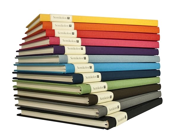 Semikolon Classic Letter/A4 Size Bound Linen Blank Book, Pink (10206) - 이미지 4