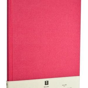 Semikolon Classic Letter/A4 Size Bound Linen Blank Book, Pink (10206)