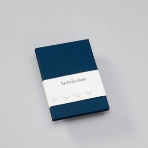 Semikolon - Doppio Photo Frame - Tabletop Linen Cover Frame for Photos, marine