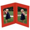 Semikolon - Doppio Photo Frame - Tabletop Linen Cover Frame for Photos, red