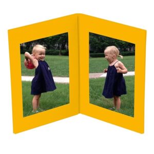 Semikolon - Doppio Photo Frame - Tabletop Linen Cover Frame for Photos, sun