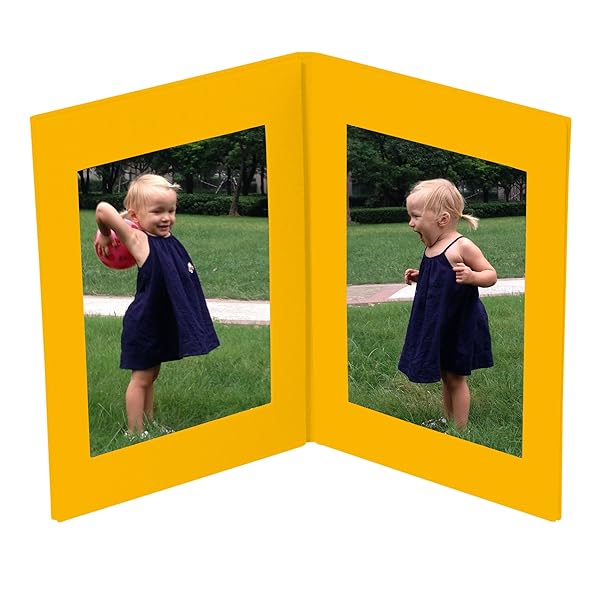 Semikolon - Doppio Photo Frame - Tabletop Linen Cover Frame for Photos, sun